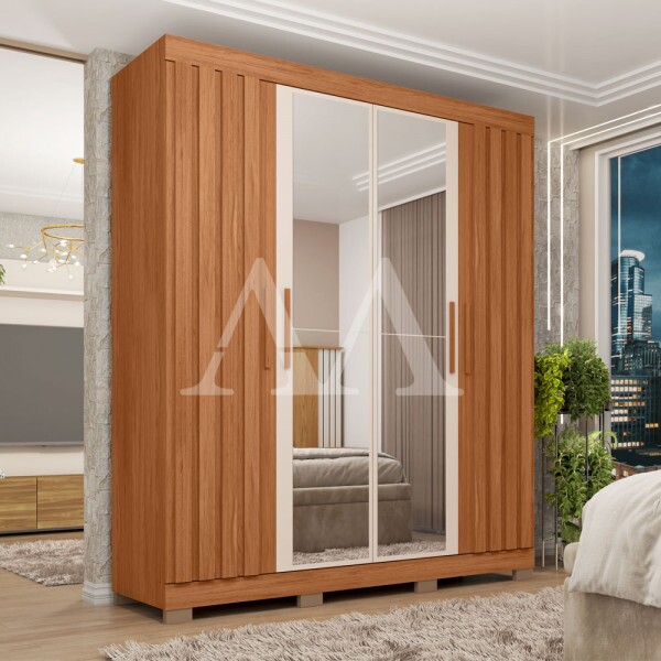 ROUPEIRO 4P ABRIR 2G CAEMMUN SOPHIA 1.8 LUX C/ESP FREIJO/OFF WHITE
