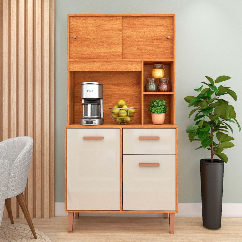 KIT 4P 1G FELLICCI DALIA 90 CINAMOMO/OFF WHITE