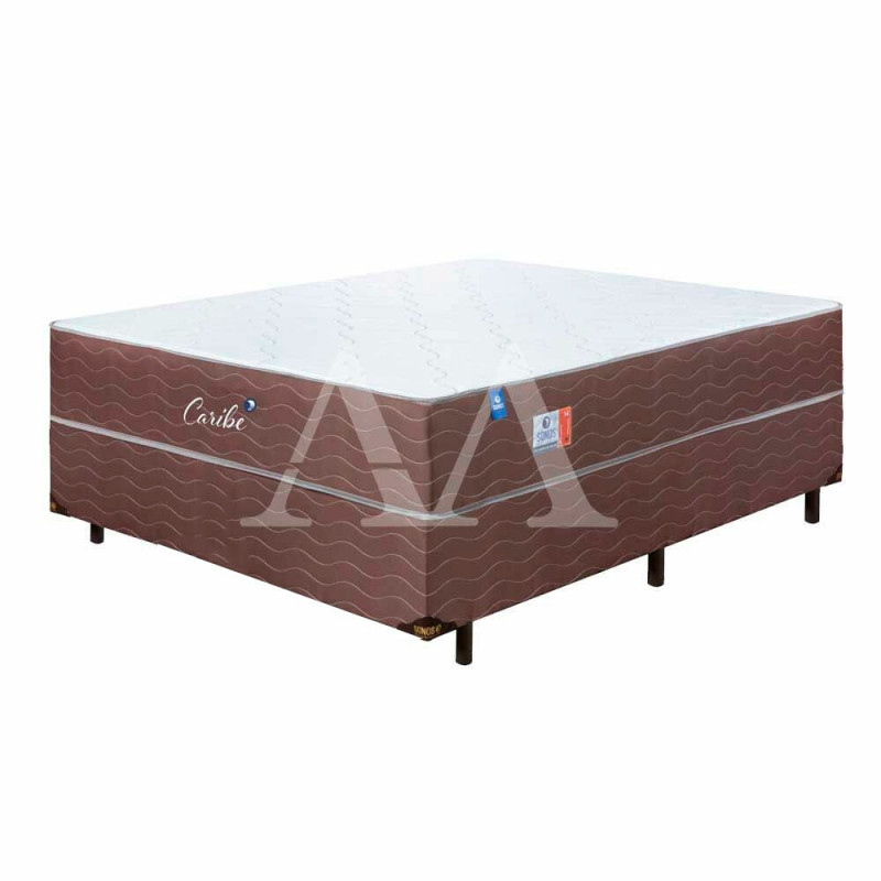 CJ BASE BOX/COLCHAO MOLAS ENSACADAS 138X188X60 SONOS CARIBE