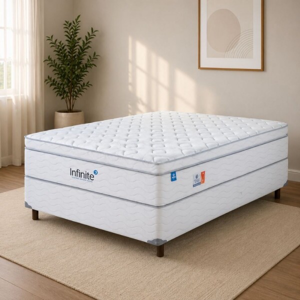 CJ BASE BOX/COLCHAO MOLAS ENSACADAS 138X188X64 SONOS INFINITE CJ BASE BOX/COLCHAO MOLAS ENSACADAS 138X188X64 SONOS INFINITE