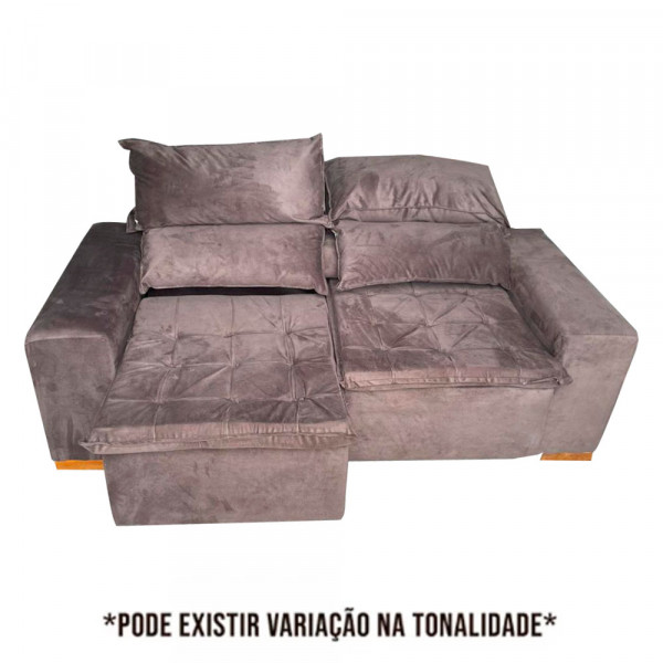 ESTOFADO BOMFLEX CHILE RETRATIL CHOCOLATE VELUDO ASTECA 08