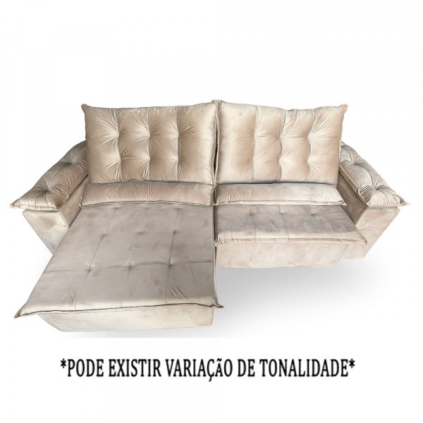 ESTOFADO RG VENEZA RETRATIL 2.50 BEGE ESCURO INCA 16