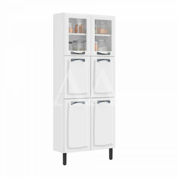 PANELEIRO ITATIAIA 6P. 2 C/ VIDRO NEW PREMIUM 80CM BRANCO 1882