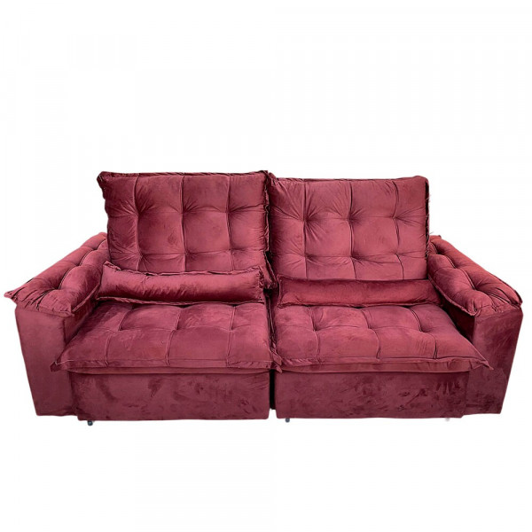 ESTOFADO BOMFLEX GRECIA RETRATIL VINHO VELUDO ASTECA 07