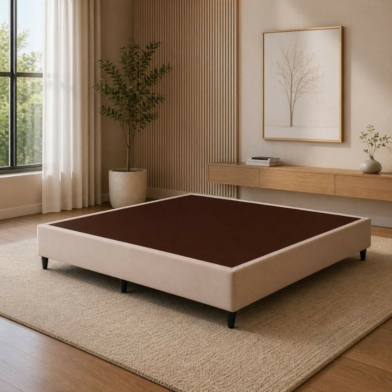 BASE BOX 138X188X30 ORTOBOM SOMMIER LINHO BEGE BASE BOX 138X188X30 ORTOBOM SOMMIER LINHO BEGE