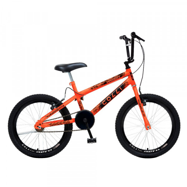 BICICLETA COLLI MAX BOY CROSS ARO 20 S/MARCHA LARANJA NEON