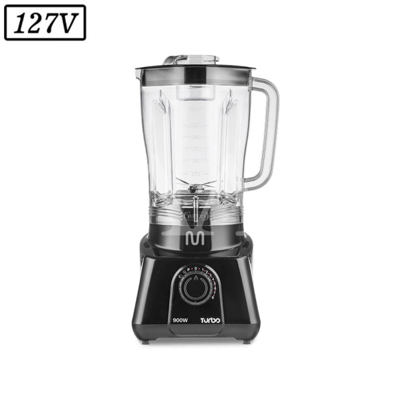 LIQUIDIFICADOR MULTILASER TURBO LQ901 900W 8 VEL 127V PRETO