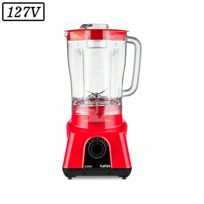 LIQUIDIFICADOR MULTILASER TURBO LQ903 900W 8 VEL 127V VERMELHO