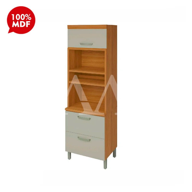 PANELEIRO NESHER TORRE QUENTE 2P 1G PRINCESA FREIJO/OFF WHITE 500355