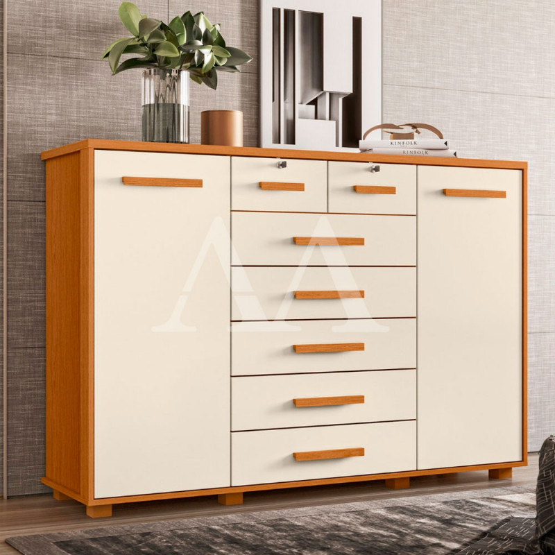 COMODA 7G 2P. ABRIR ALBATROZ FONTANA CINAMOMO/OFF WHITE