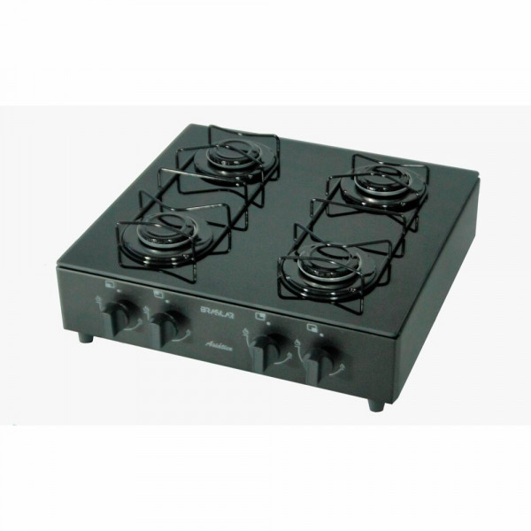 FOGAO 4B BRASLAR COOKTOP ASIATICO GLASS BLACK
