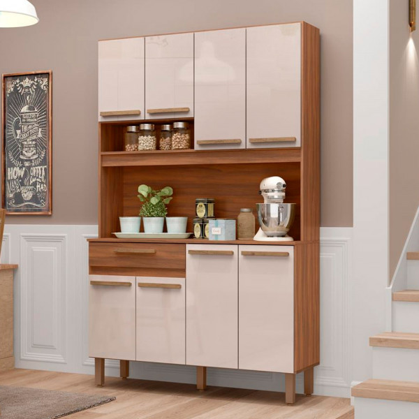 KIT 8P 1G DACHERI VALPARAISO 1.20 FREIJO / BAUNILHA