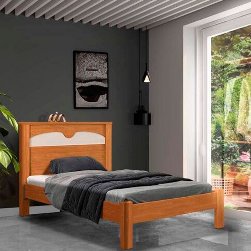 CAMA JA SOLTEIRO LADY NATURE/OFF WHITE