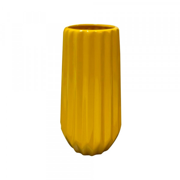 VASO CERAMICA QUARTZO G AMARELO