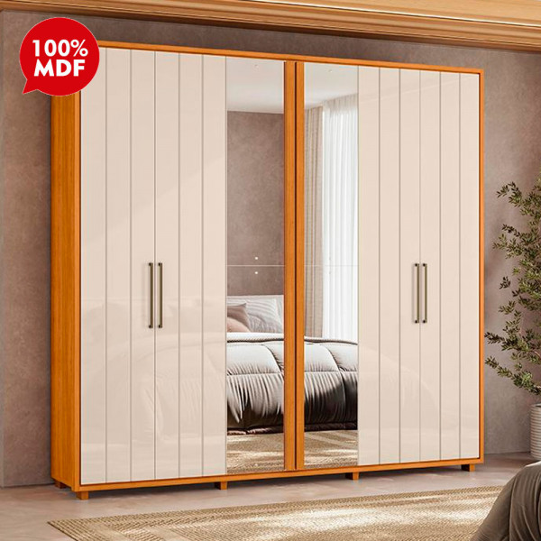 ROUPEIRO 6P. ABRIR 4G MADETEC MIRO C/ESP E C/PES CINAMOMO/OFF WHITE
