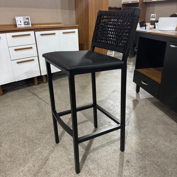 BANQUETA PAONANDA MADRI C/CORDA PRETO FOSCO