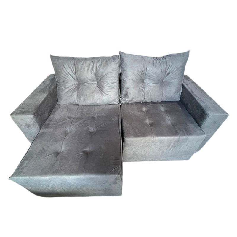 ESTOFADO RG GUATEMALA RETRATIL 1.90 CINZA