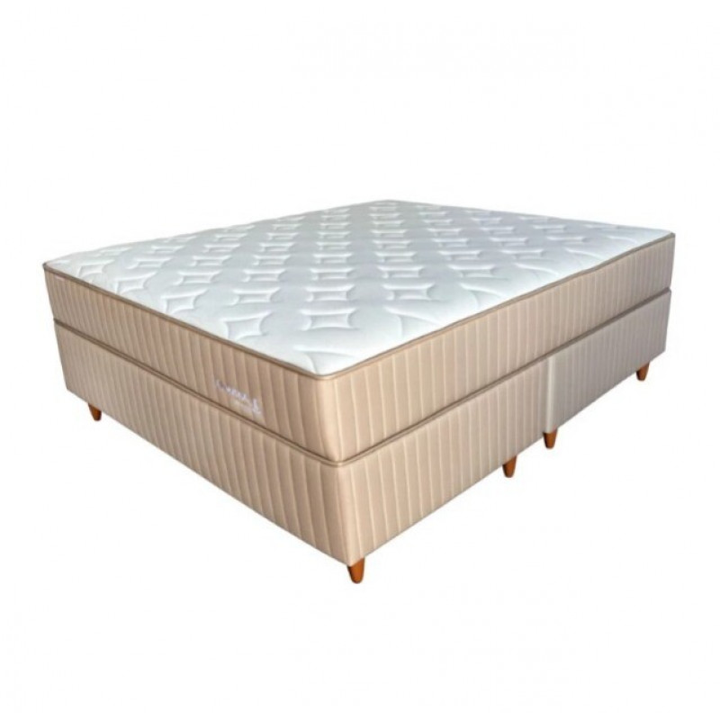 CJ BASE BOX/COLCHAO 198X203X72 PLUMATEX LUNNA PLUS MOLAS ENSACADAS