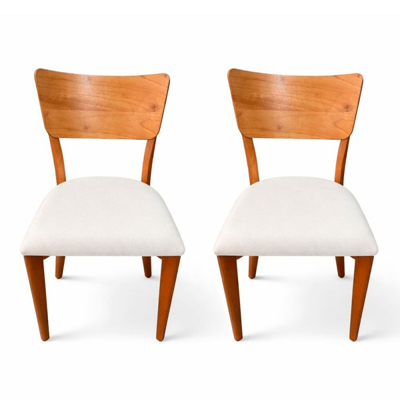 CJ 02 CADEIRAS ART ASSENTO VIENA TEC 614 MEL